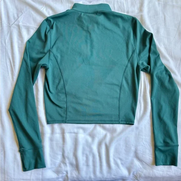 Oner Active Timeless Quarter-Zip Crop - Lagoon Blue - Picture 2 of 2